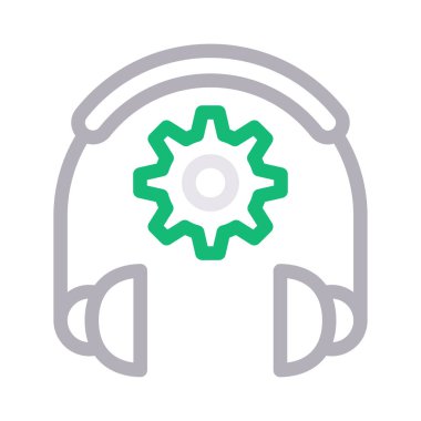 servis vektör renk çizgisi simgesi