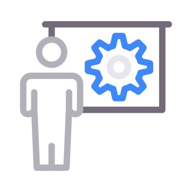 mühendislik vektör renk çizgisi simgesi