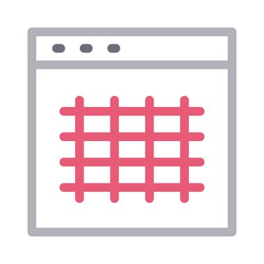 Düzen vektör renk çizgisi simgesi