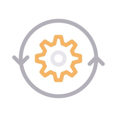 Vektör renk çizgisi simgesini yeniden yükle