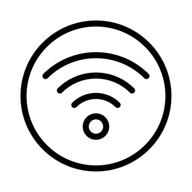 kablosuz vektör ince çizgi simgesi