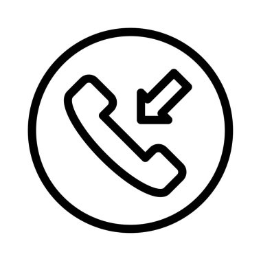 telefon vektörü ince çizgi simgesi