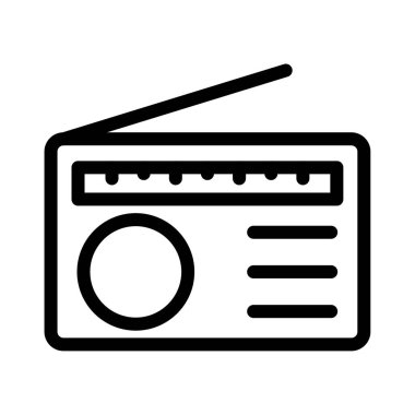 bant vektörü ince çizgi simgesi