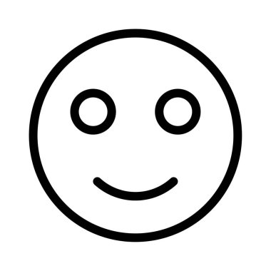 emoji vektörü ince çizgi simgesi