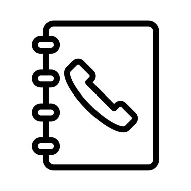telefon vektörü ince çizgi simgesi