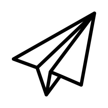 mesaj vektörü ince çizgi simgesi