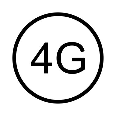 internet vektörü ince çizgi simgesi