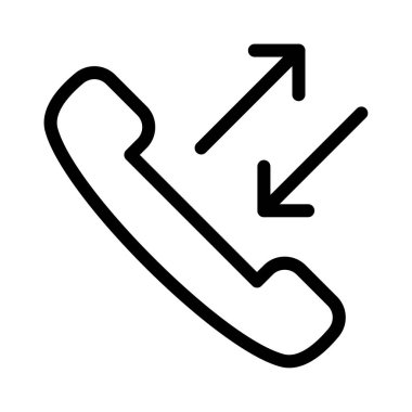 telefon vektörü ince çizgi simgesi