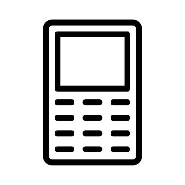 telefon vektörü ince çizgi simgesi