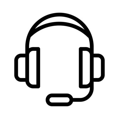 servis vektörü ince çizgi simgesi