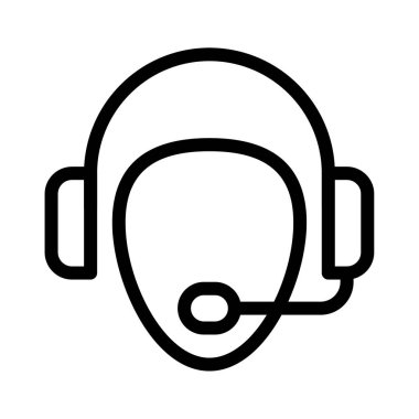 servis vektörü ince çizgi simgesi