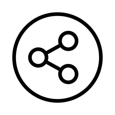 bağlantı vektörü ince çizgi simgesi