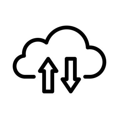 vektör ince çizgi simgesi yükle