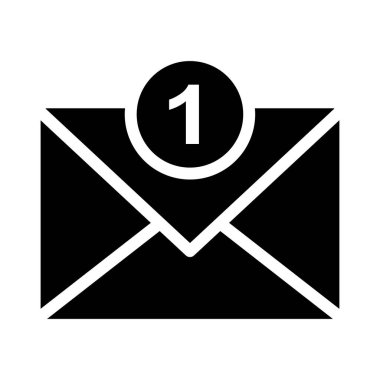 ileti vektörü düz simgesi