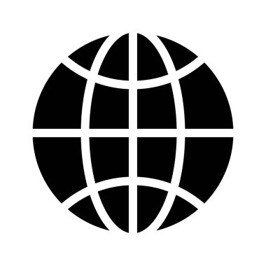 genel vektör glyph düz simgesi