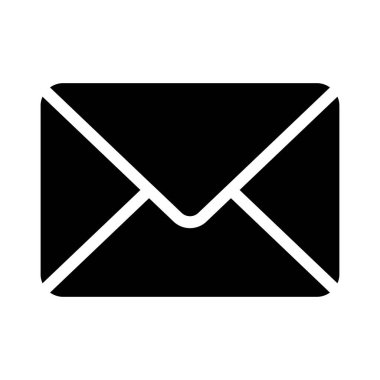 e-posta vektörü düz simgesi