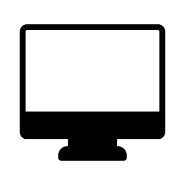 ekran vektörü düz simgesi