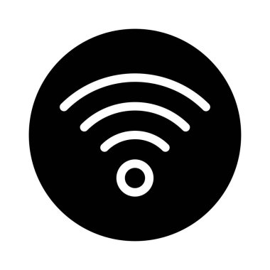 kablosuz vektör düz simge