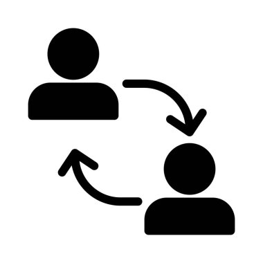 vektör glifini düz simgeye aktar