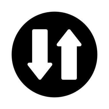 veri vektörü glyph düz simgesi