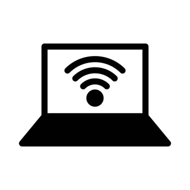 bağlantı vektörü glyph düz simgesi