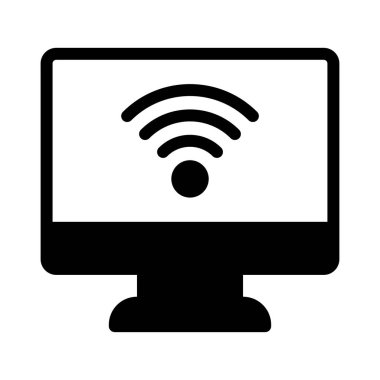 kablosuz vektör düz simge