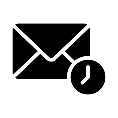 zaman vektör düz simgesi