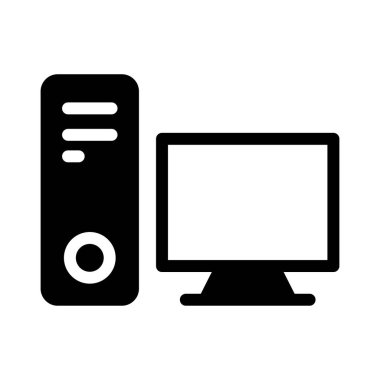 PC vektör düz simge