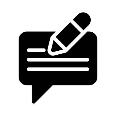 ileti vektörü düz simgesi