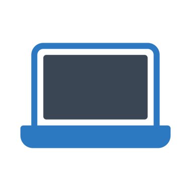 dizüstü bilgisayar vektörü renk simgesi