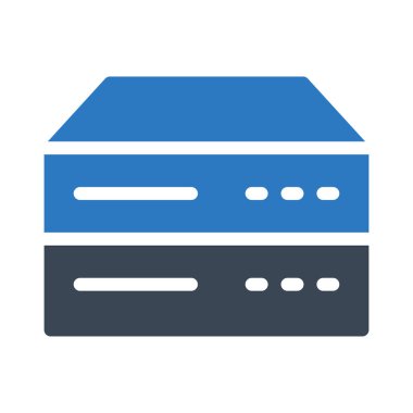 veritabanı vektör renk simgesi