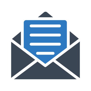 ileti vektör renk simgesi