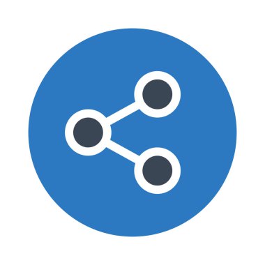 bağlantı vektörü renk simgesi