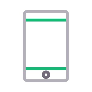 telefon vektörü renk çizgisi simgesi