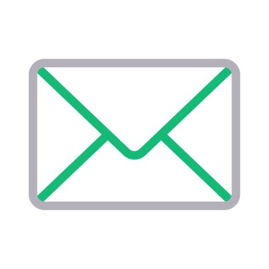 e-posta vektör renk çizgisi simgesi