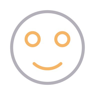 emoji vektör renk çizgisi simgesi