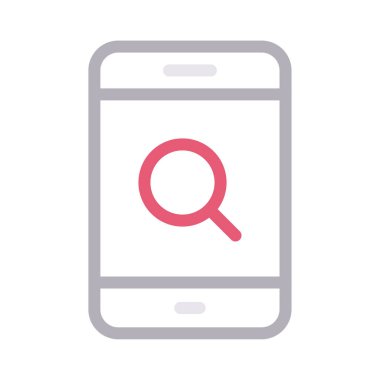 mobil vektör renk çizgisi simgesi