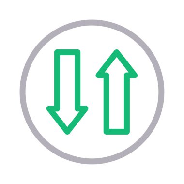 veri vektörü renk çizgisi simgesi