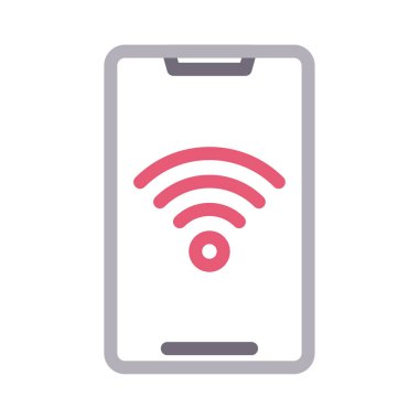 wifi vektör renk çizgisi simgesi