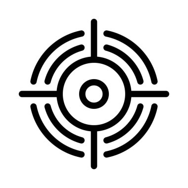 odaklanmak vektör ince çizgi simgesi