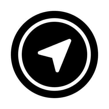 harita vektör düz simgesi