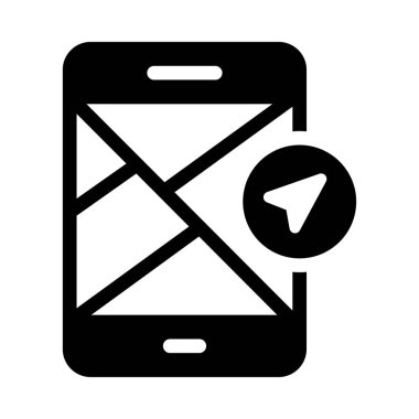 Yön vektör düz simgesi