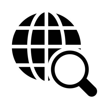 genel vektör glyph düz simgesi