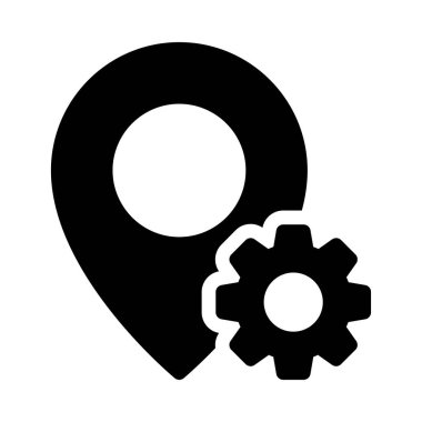 harita vektör düz simgesi