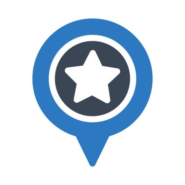 yıldızlı vektör renk simgesi