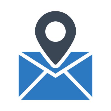 konum vektör renk simgesi