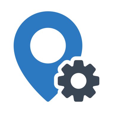 harita vektör renk simgesi