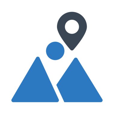 pin vektörü renk simgesi