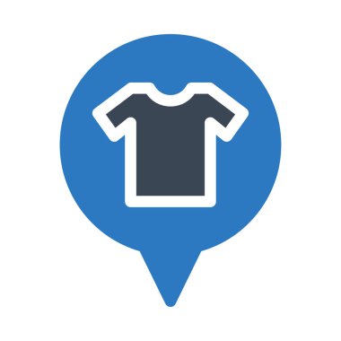 konum vektör renk simgesi