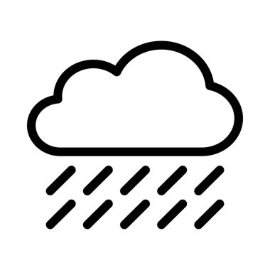 bulut vektörü ince çizgi simgesi